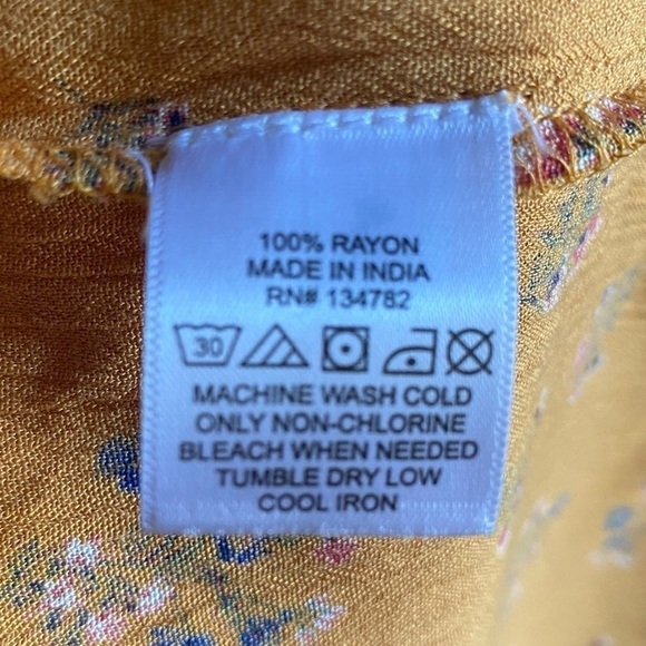 BLUSH-ORANGE FLORAL MIDI DRESS-SIZE XL - Picture 8 of 9